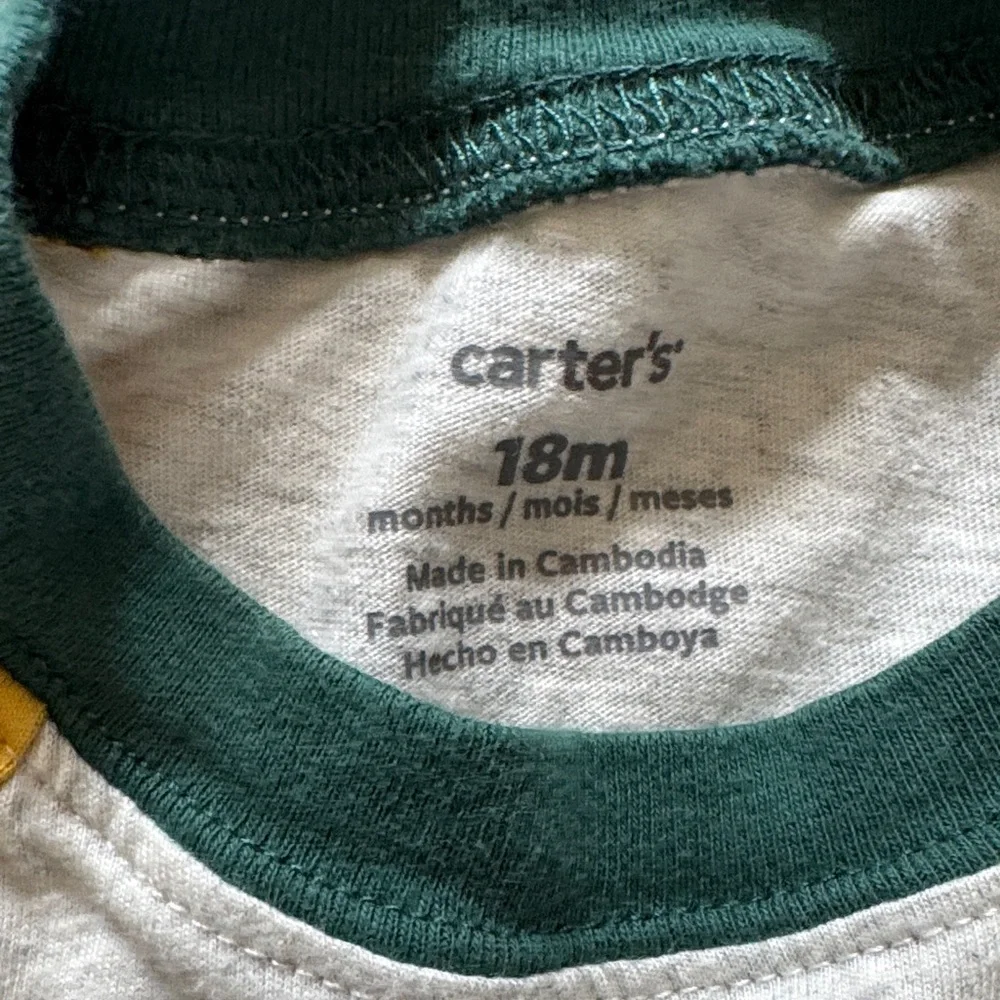 Carter’s 2-Piece Colorblock Long Sleeve Shirt & Jogger Set 18M Toddler